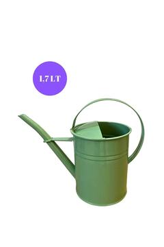 bimbambom Metal Sulama Kabı 1.7 Lt Yeşil, Ferforje Bahçe Sulama Kabı