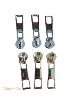 MarginTex Metal Fermuar Başlığı 20 Adet ( Sürgü Metal Fermuar Kürsör )