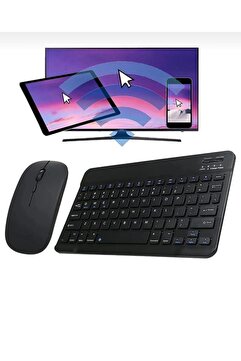 Alfa MEC Apple Ipad 9. Nesil 10.2"uyumlu Kablosuz Bluetooth Klavye+mouse Set