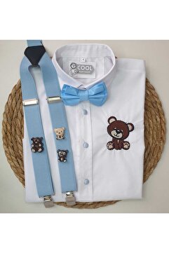 cool partyshop Ayıcık Konseptli Askı Papyon Gömlek