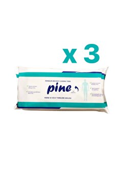 Pine Perine Ve Vücut Temizleme Mendili Alkolsüz 50'li X 3