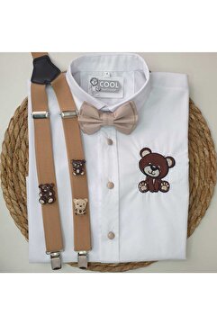 cool partyshop Ayıcık Konseptli Askı Papyon Gömlek