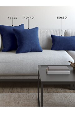 Demor Home Soft Series Gece Mavisi Kırlent, Yastık Kılıfı