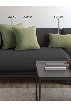 Demor Home Soft Series Çağla Yeşili Kırlent, Yastık Kılıfı