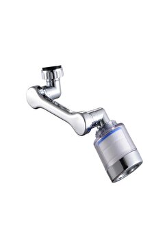 Kaşbaşı Home Mutfak Musluk Başlığı 1080 Derece Dönebilen Filtreli Musluk Filtre Başlığı Krom Kaplama Filtreli
