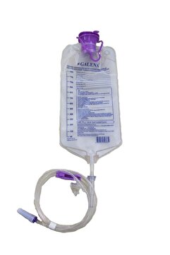 Galena 20 Adet Enteral Beslenme Seti Torbası Manuel Mama Torbası 1200 Ml
