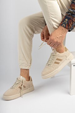 Freemax Unisex Garantili Ortopedik Hafif Esnek Sağlam Sneaker Spor Ayakkabı Bej Kahve