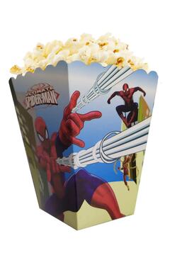 FOKUL Spider Man Örümcek Adam Mısır Kutusu 8 Adet Doğum Günü Konsept