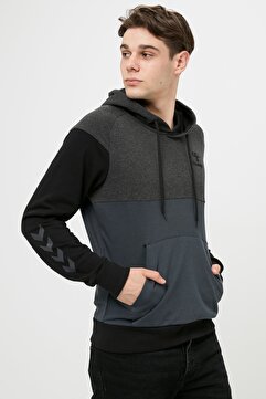 hummel FRED Kapüşonlu Gri Erkek Sweatshirt