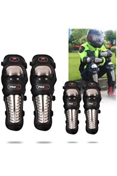 Genel Markalar Europe Standart Titanyum Lüx Mafsallı Dizlik Dirseklik Set Rahat Bacak Kol Koruma Knee Pad