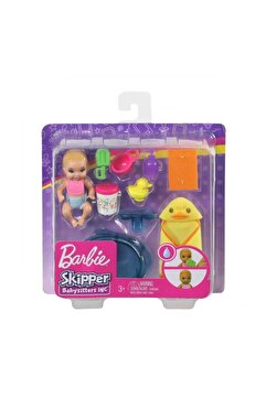 Barbie Bebek Bakıcısı Özellikli Minik Bebekler GHV83 - Sarışın - Banyo Zamanı Ghv84