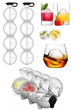 AYGÖREN HOME Pratik 4'lü Top Buz Kalıbı Sihirli 4'lü Küre Buz Kalıbı Sihirli Buz Kalıbı