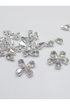 CRYSTALSHOP Kasalı CAM Taş - Damla 6x10mm (100 ADET)