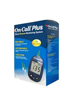 Genel Markalar Şeker Ölçme Aleti Kan Şekeri Ölçüm Cihazı Şeker Aleti On Call Plus ***