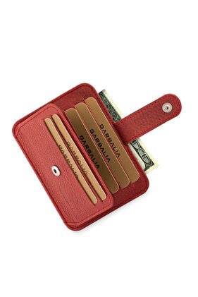 Shelby Genuine Leather Dried Rose Card Holder Wallet
