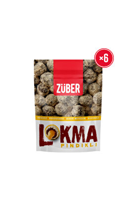 Lokma Fındık Kaplı Fıstık Ezmeli Meyve Topu 96g X 6 Paket