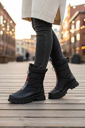 007-22K Dámske predné femurové padákové topánky čierne