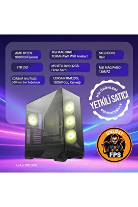 UNLOST PRO 5090-AMD 9950X3D-MSI 5090 GAMING TRIO 32GB-MSI MAG X870 TOMAHAWK WIFI-64GB-2TB OEM PAKET