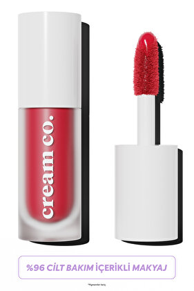 Allık Ruj Göz Farı Glow Tint Deep Red | Nemlendirici Makyaj | Kırmızı | Hyaluronik Asit Peptit