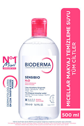 Sensibio H2O Hassas ve Normal Ciltler için Micellar Arındırıcı Makyaj Temizleme Suyu 500 ML