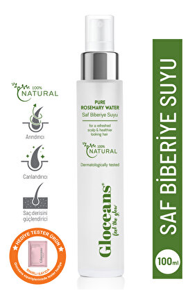 Biberiye Suyu Dökülme Karşıtı Ve Saç Uzamasını Destekleyici Saç Toniği %100 Doğal Ve Saf 100 ml