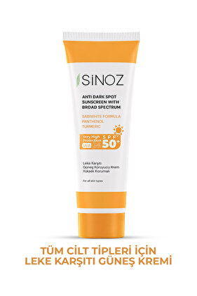 Spf50+ Leke Karşıtı Yüksek Koruyucu Yüz Güneş Kremi Normal Ve Kuru Ciltler İçin 50 ml