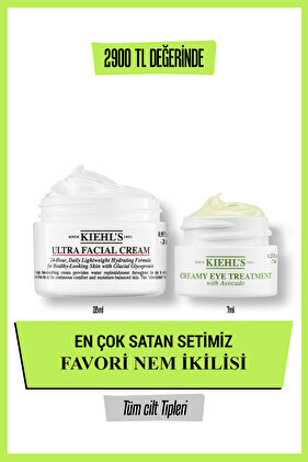 Ultra Facial Cream & Avokadolu Göz Kremi Favori Nem İkilisi Seti