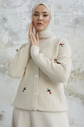 هيلي ديزي كارديجان مطرز - بيج