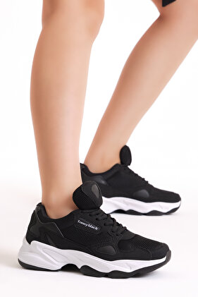 Uniszex fekete fehér sportcipők Zhr