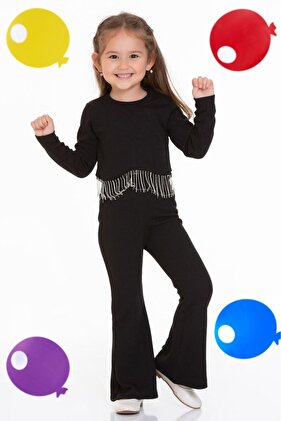 Flanel szövet kiszélesedő lábszárú leggings Crop modell hosszú ujjú póló Stone részletes két köldökös felső szett