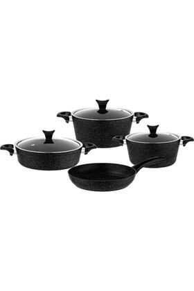 Mastercook Cookware Set 7 Pieces Black 3455