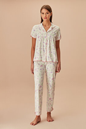 طقم بيجامة رجالي على شكل فراشة