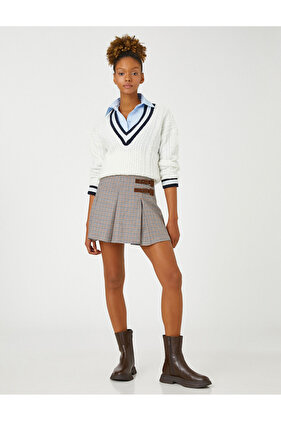V-Neck Knitted Sweater