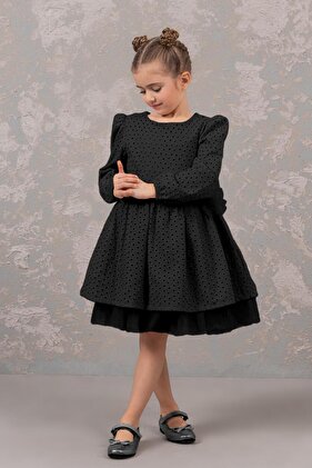 تنانير صدفية فستان بناتي من التول