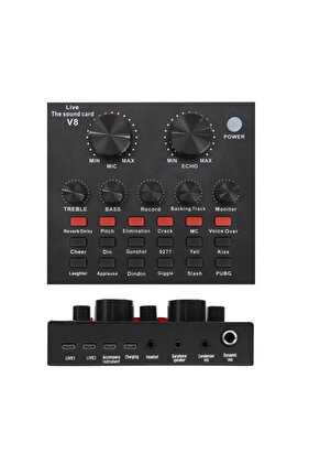 V8 Youtuber، بطاقة الصوت Poadcast Live Spring