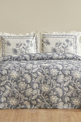 Clay Double Bedspread Set Indigo