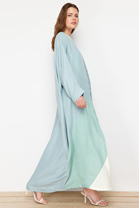 Long Khaki Woven Cap - Block Patterned Ferace TCTSS24KF00002