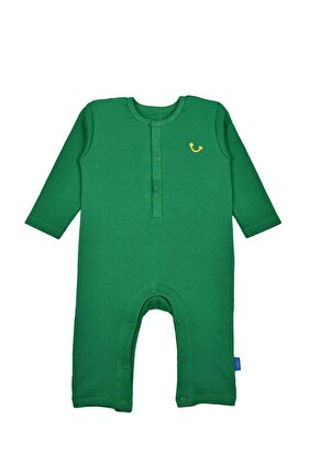 Organik Pamuklu Uzun Kol Bebek Tulum Tree