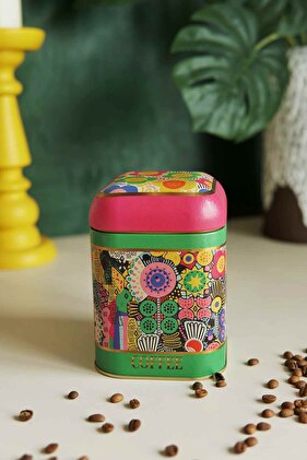 حاوية تخزين معدنية مربعة 10.8 × 10.8 × 11.8 سم، 1.3 لتر