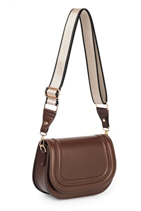 NŐI VASTAG VÁSZON SZÍJÚ ZRA EGYENVÁLTOZATA VÁLL- ÉS KERESZTPÁNTOS KÁVÉSZÍNŰ TÁSKA