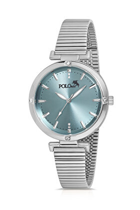 Silver Women's Wristwatch - Blue Color Inside PL-1476B6x