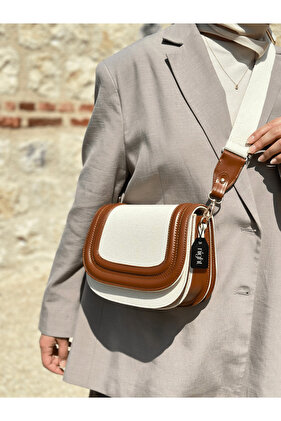 Fiona Model Linen Tan Women's Hand and Shoulder Bag