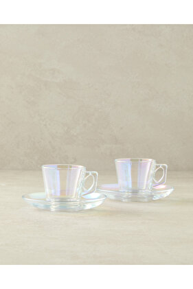 طقم فناجين قهوة كيرا كام 4 قطع لشخصين ملون