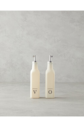 Gourmet Glass 2-Piece Oil Bowl - Vinegar 250 ml Cream Set