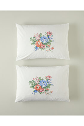 Englısh Home Rose Romance - Blue 2-Piece Pillowcase Set