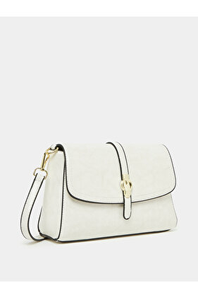 حقيبة معلقة بإبزيم مزخرف مع حزام قابل للإزالة