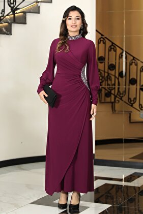 فستان سهرة حجاب لافين