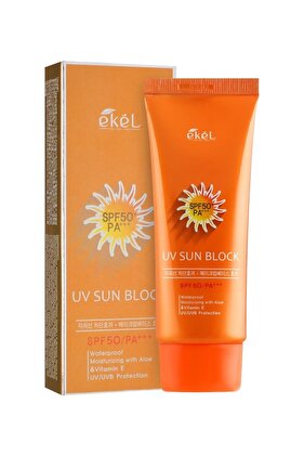 Aloe Vera Ve E Vitamini Içeren Yoğun Koruyucu, Suya Dayanıklı Uv/uvb Güneş Kremi Spf 50 / Pa +++