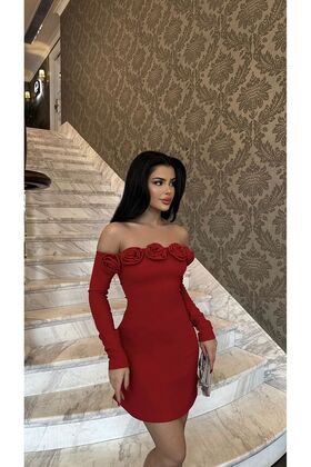 فستان لوكاس أحمر وردي صغير