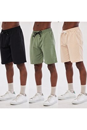 طقم شورت للجنسين مكون من 3 قطع